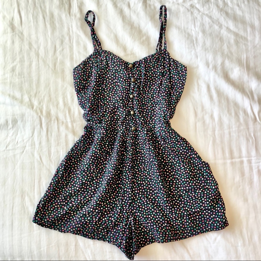 Sweetheart Sleeveless romper with pockets XS